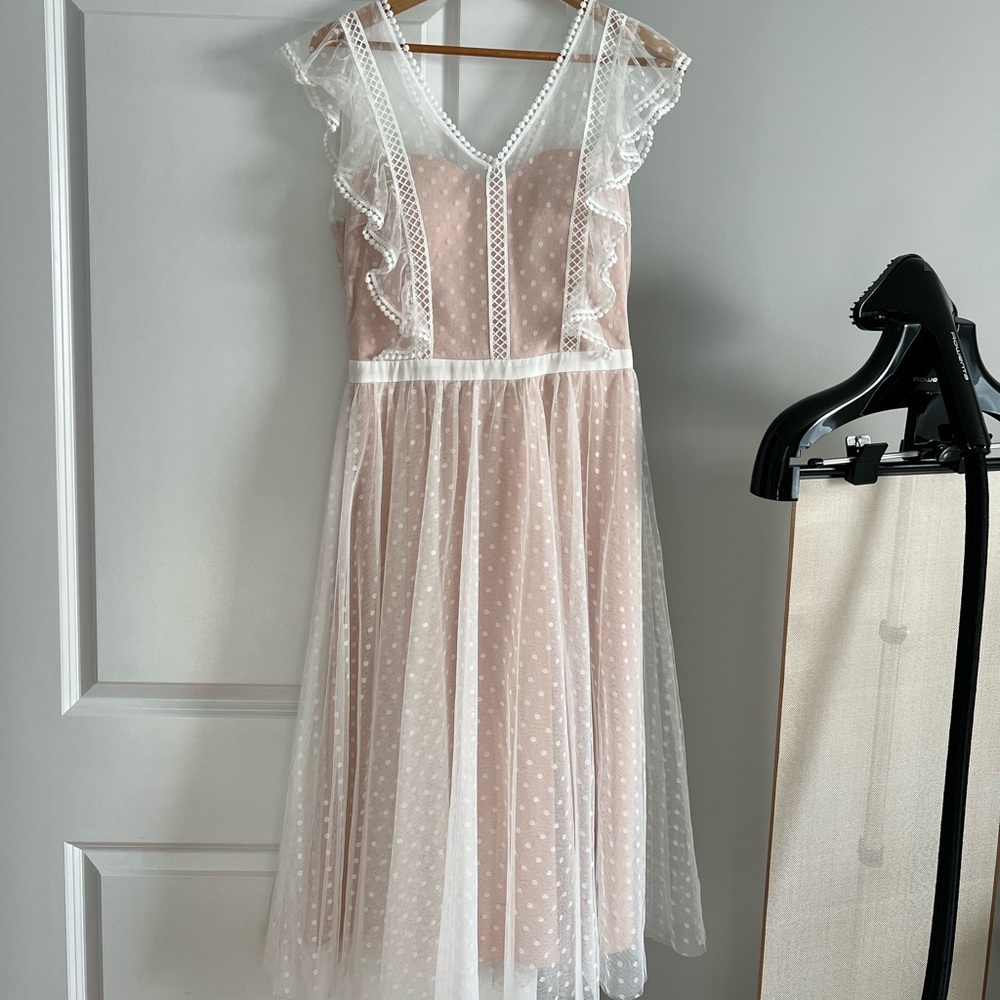 White tulle dress